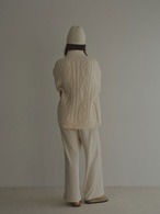 ETRE TOKYO ダブルジップケーブルニットカーディガン 2色展開