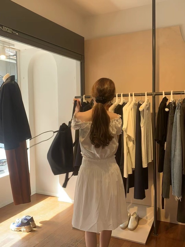 (OUNCE)  off shoulder blouse / 2color