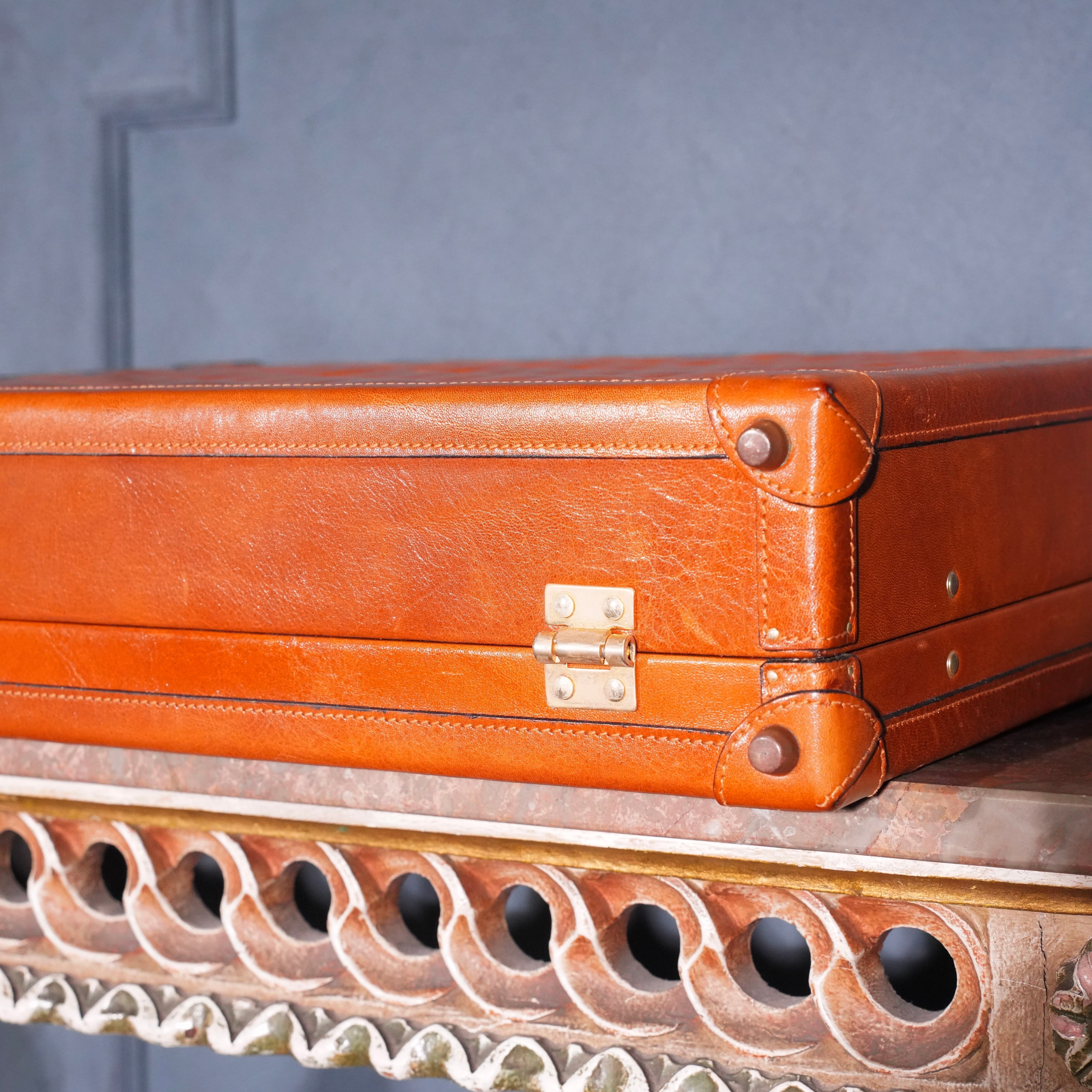 BALLY DIAMOND QUILTING STITCH DESIGN LEATHER ATTACHE CASE/バリー