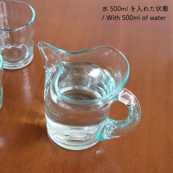 琉球ガラス 奥原硝子製造所 ペリカンピッチャー 小 Ryukyu glass #284