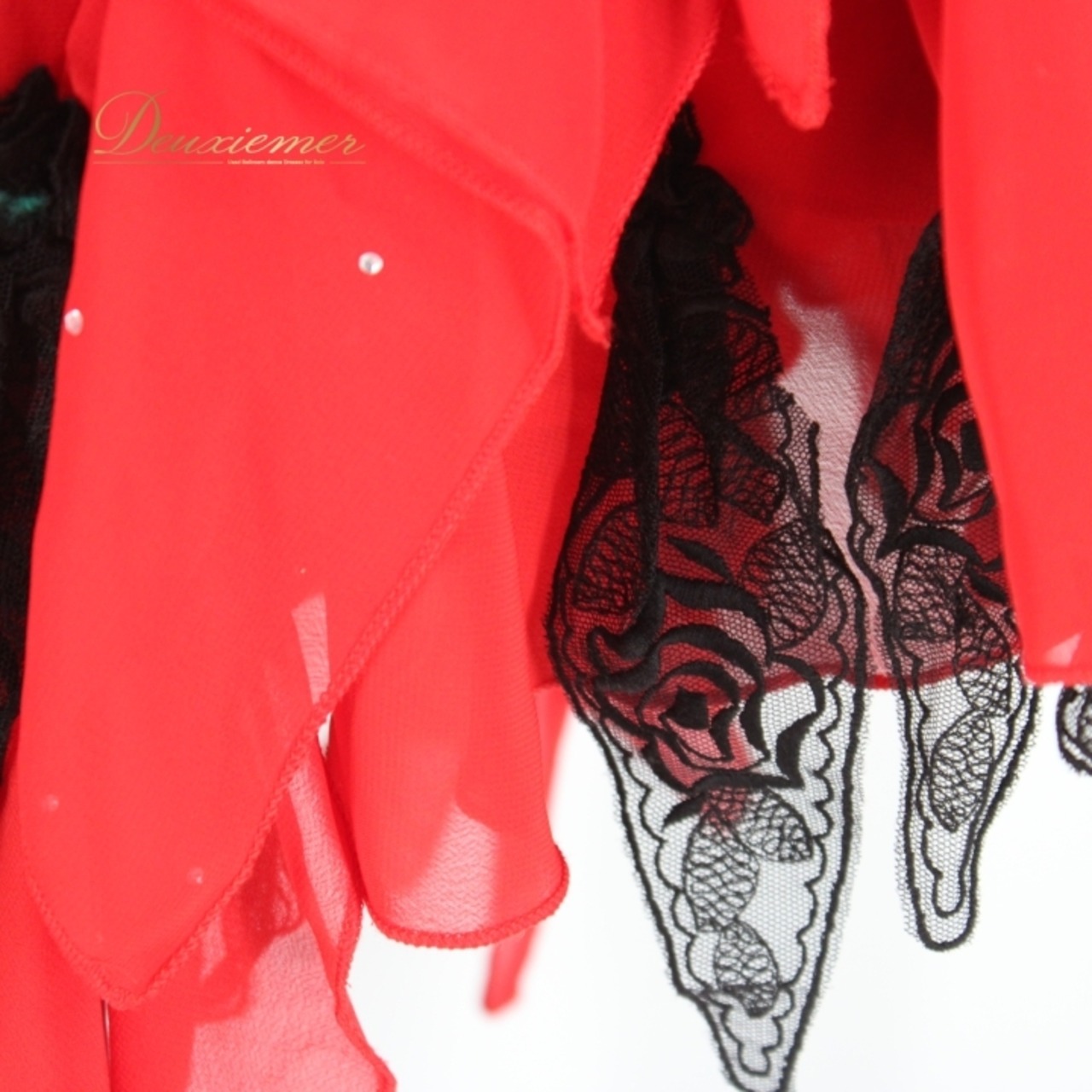 社交ダンス 衣装 ラテン ドレス ワンピース レッスンウェア パーティ衣装 女性用 レディース オールシーズン 赤 黒 ブラック系 solo ICHIOKU イチオク レッド系 ラインストーン スパンコール アシンメトリーデザイン おしゃれ 大人かわいい