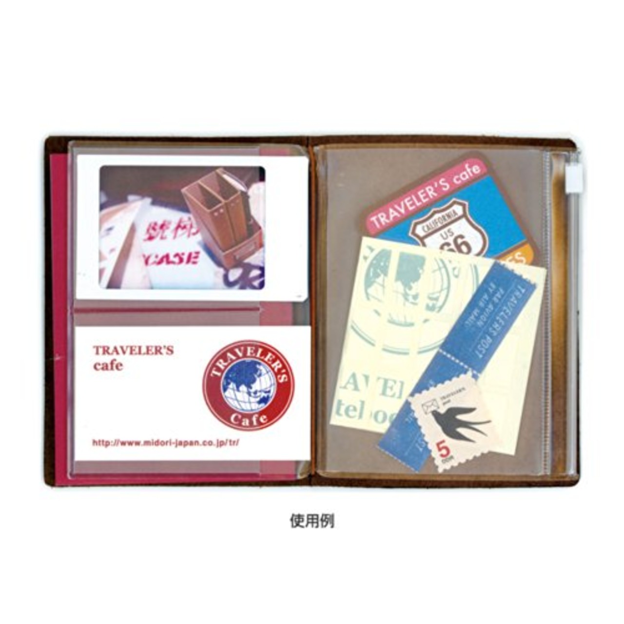 ミドリ(MIDORI) トラベラーズカンパニー デザインフィル トラベラーズノート traveler's notebook パスポートサイズ リフィル ジッパー 004 14316006