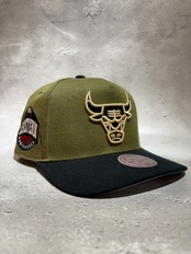 Mitchell＆Ness/ミッチェルアンドネス NBA シカゴ・ブルズ キャップ オリーブ