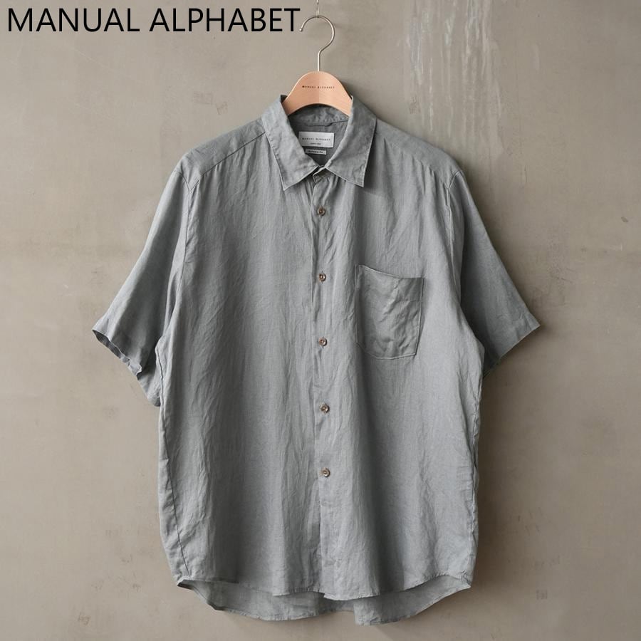 MANUAL ALPHABET マニュアルアルファベット 60/1 LINEN LOOSE FIT R