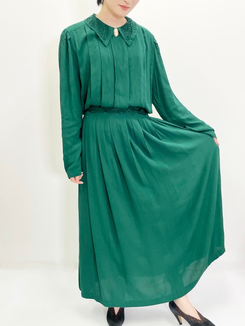 Vintage Deep Green Dress