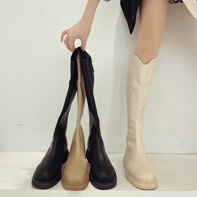 ブーツスプリングオータムレッドバックジッパー 靴 シューズ 春物 秋物 部族の婦人靴24695018774