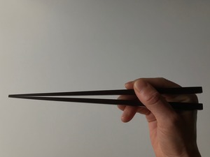 四角箸 24cm（紫檀/LL）　Square chopsticks (Rose wood/LL)