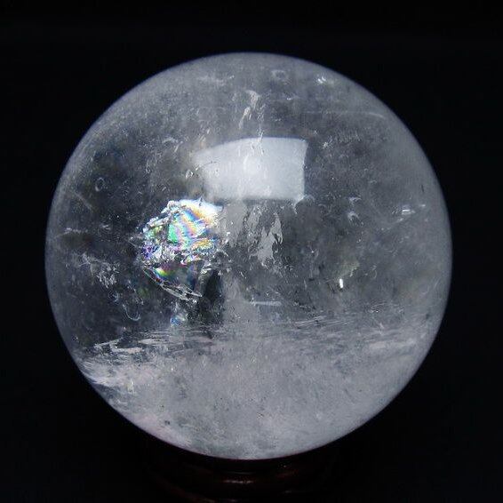 水晶 丸玉 62mm スフィア 置物 水晶玉 一点物 151-8937