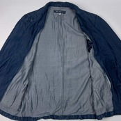 HARDY AMIES SPORT ハーディエイミススポーツ デニム 風 シャンブレー ジャケット 5/ブルー メンズ