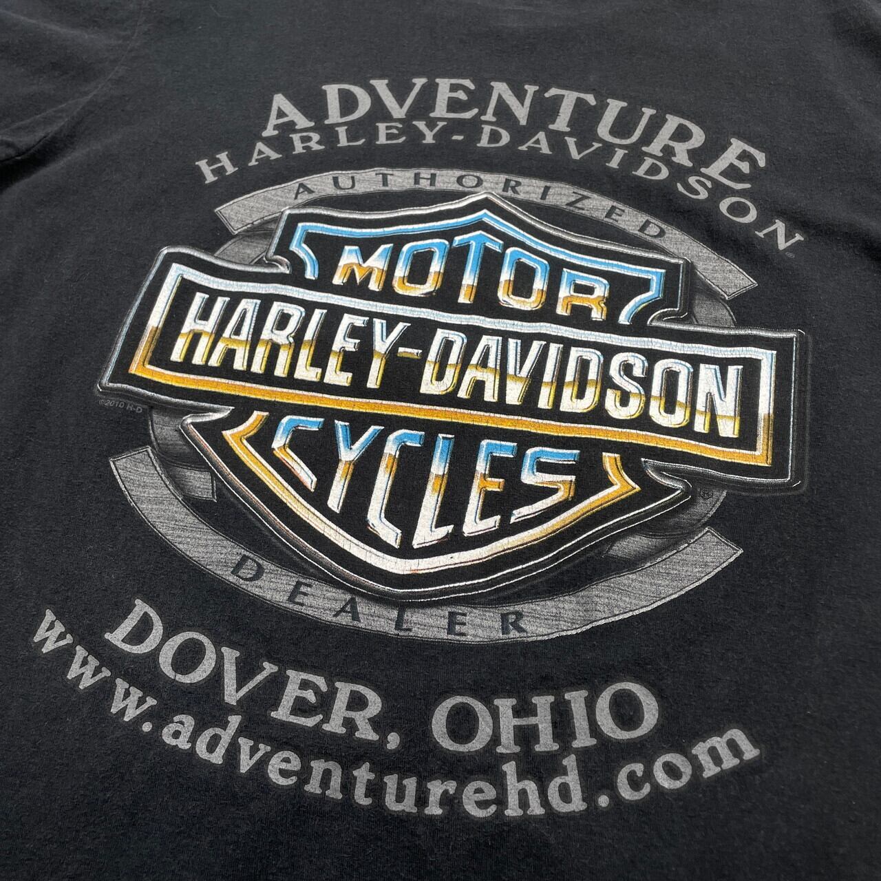 Harley-Davidson ハーレーダビッドソン 両面プリント ポケットTシャツ