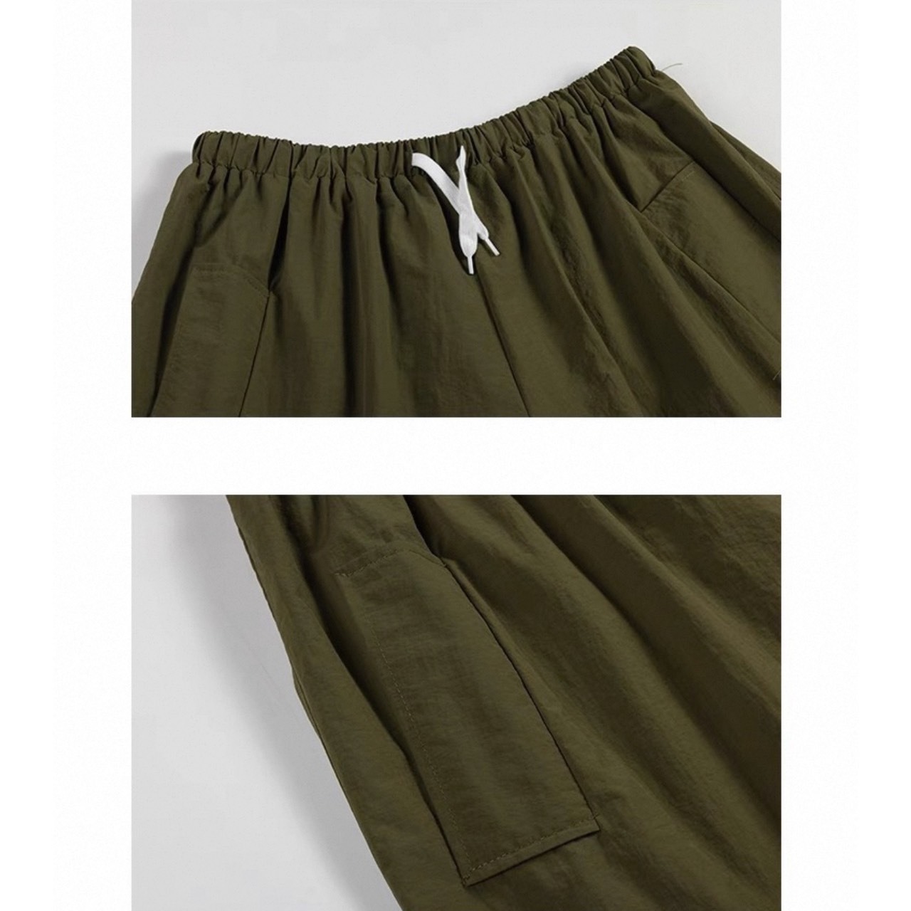 Wide leg mid length shorts 1021 - 15