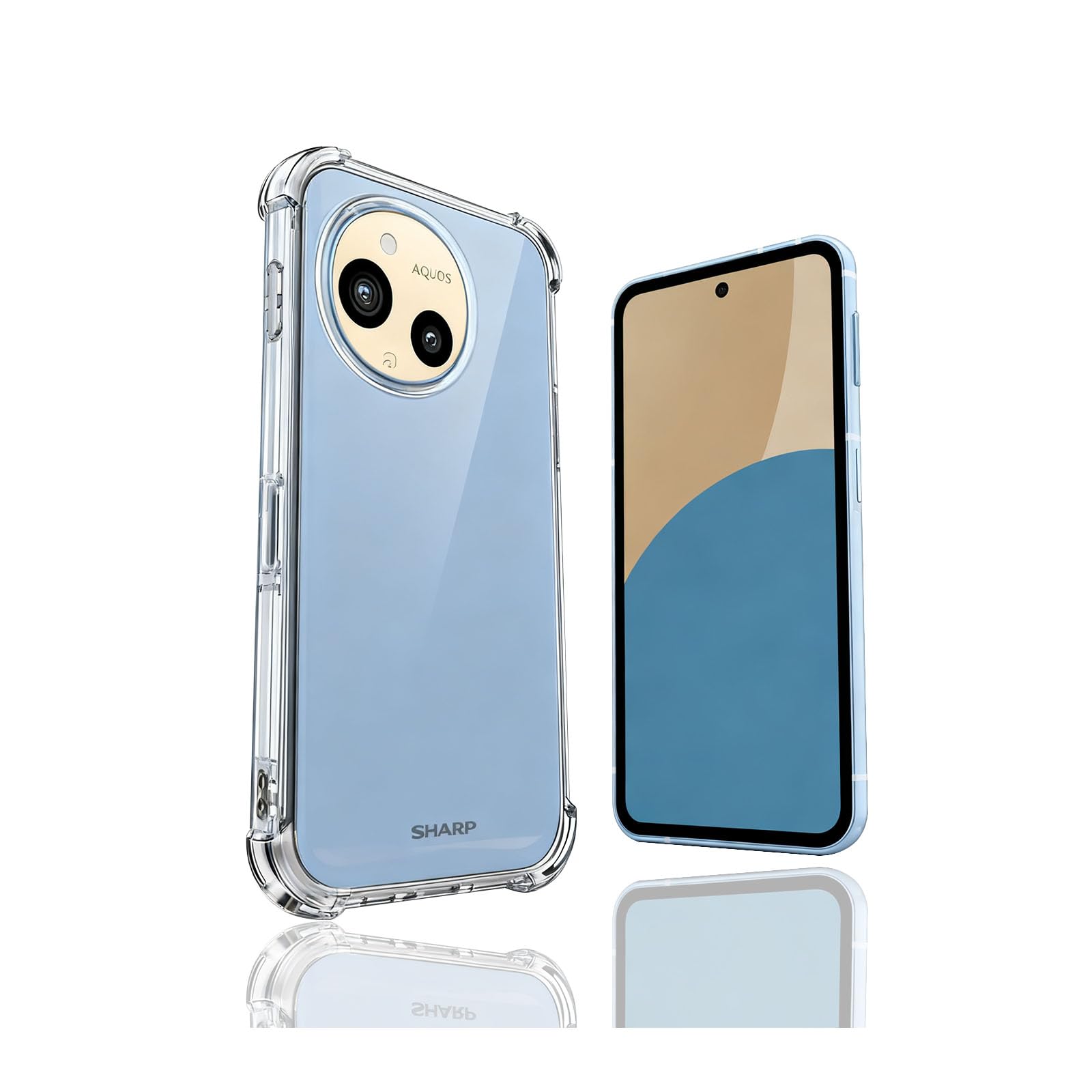 対応 Aquos sense9 専用 Aquos sense9 ケース|SH-53E SHG14 SH-M29対応 四隅防衝撃設計ドイツバイエル TPU 素材|HD 全透明・極薄型|黄ばみにくい・指紋防止・スクラッチ防止アクオスセンス9 保護カバー:日常衝撃から機体を守り、デザインをそのまま引き立てる