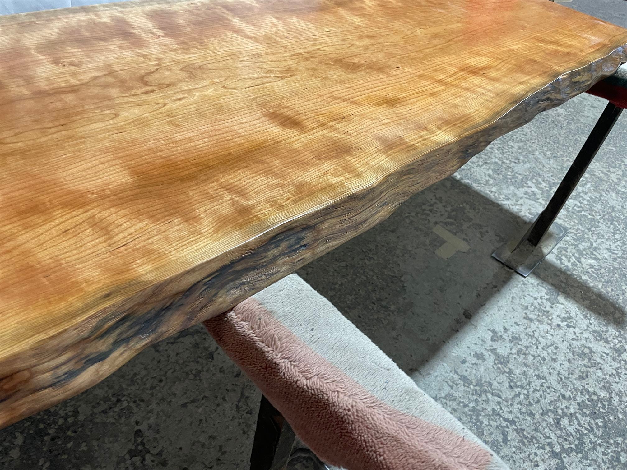 さくら9130 一枚板無垢 乾燥材 1980x680-700-640x53㎜ カウンター