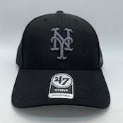 Mets '47 MVP Black x Charcoal Logo
