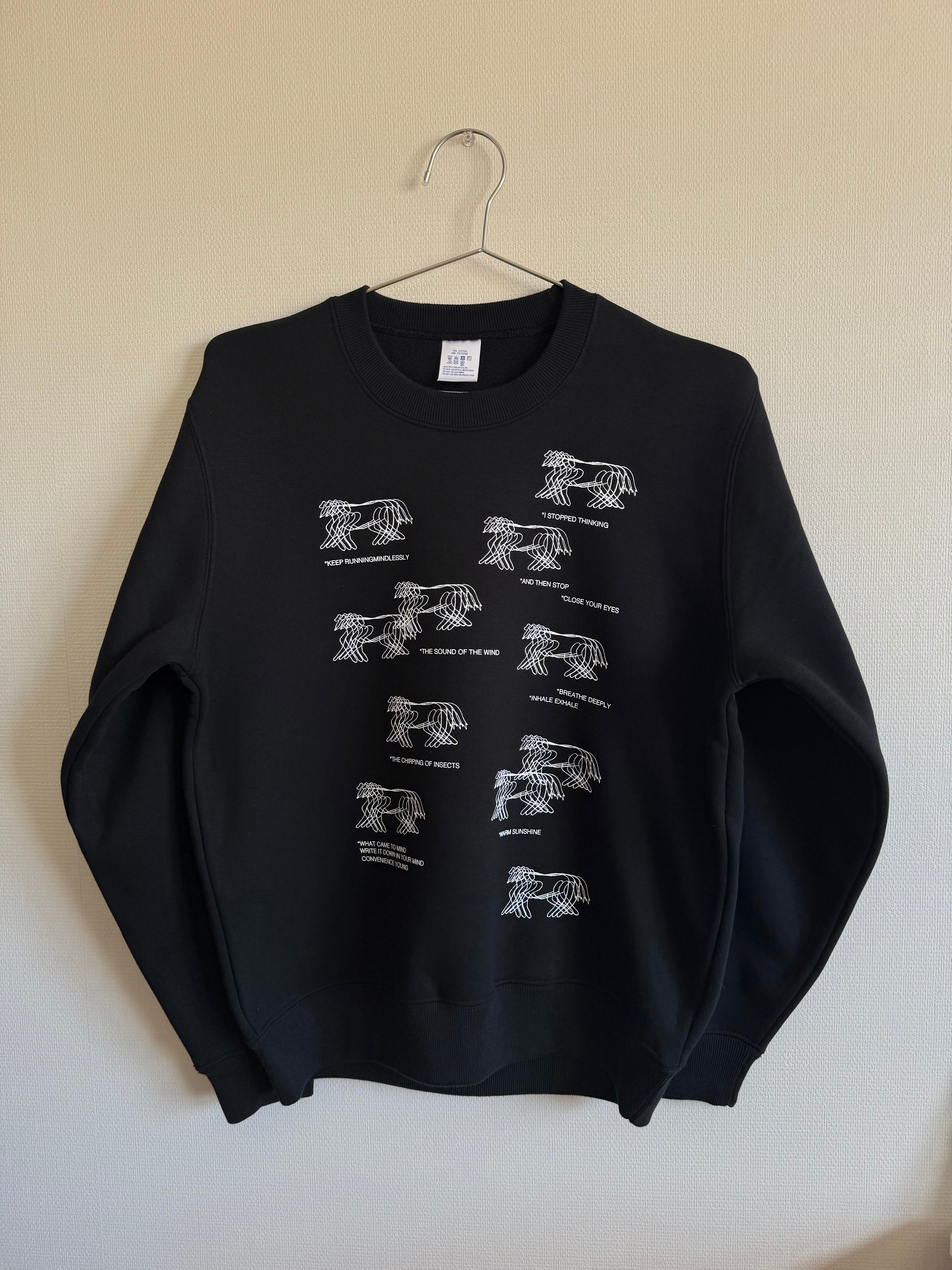 RUNNING DOGS SWEAT : SAX コンビニエンスヤング RUNNING DOGS SWEAT : BLACK | CONVENIENCE YOUNG