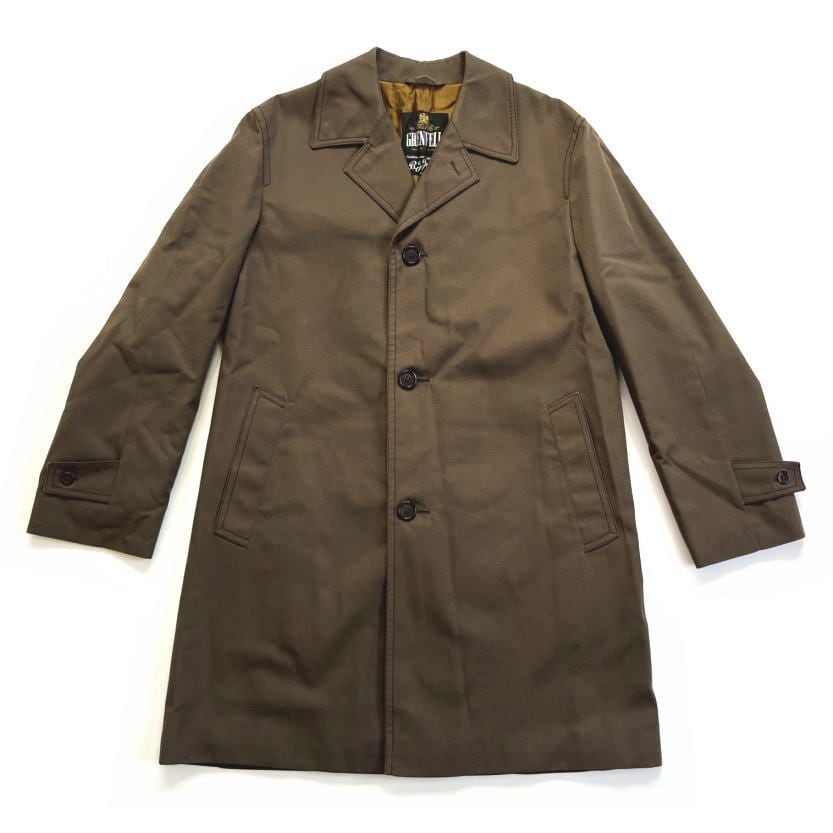 グレンフェル ステンカラーコート 38 GRENFELL Balmacaan Coat