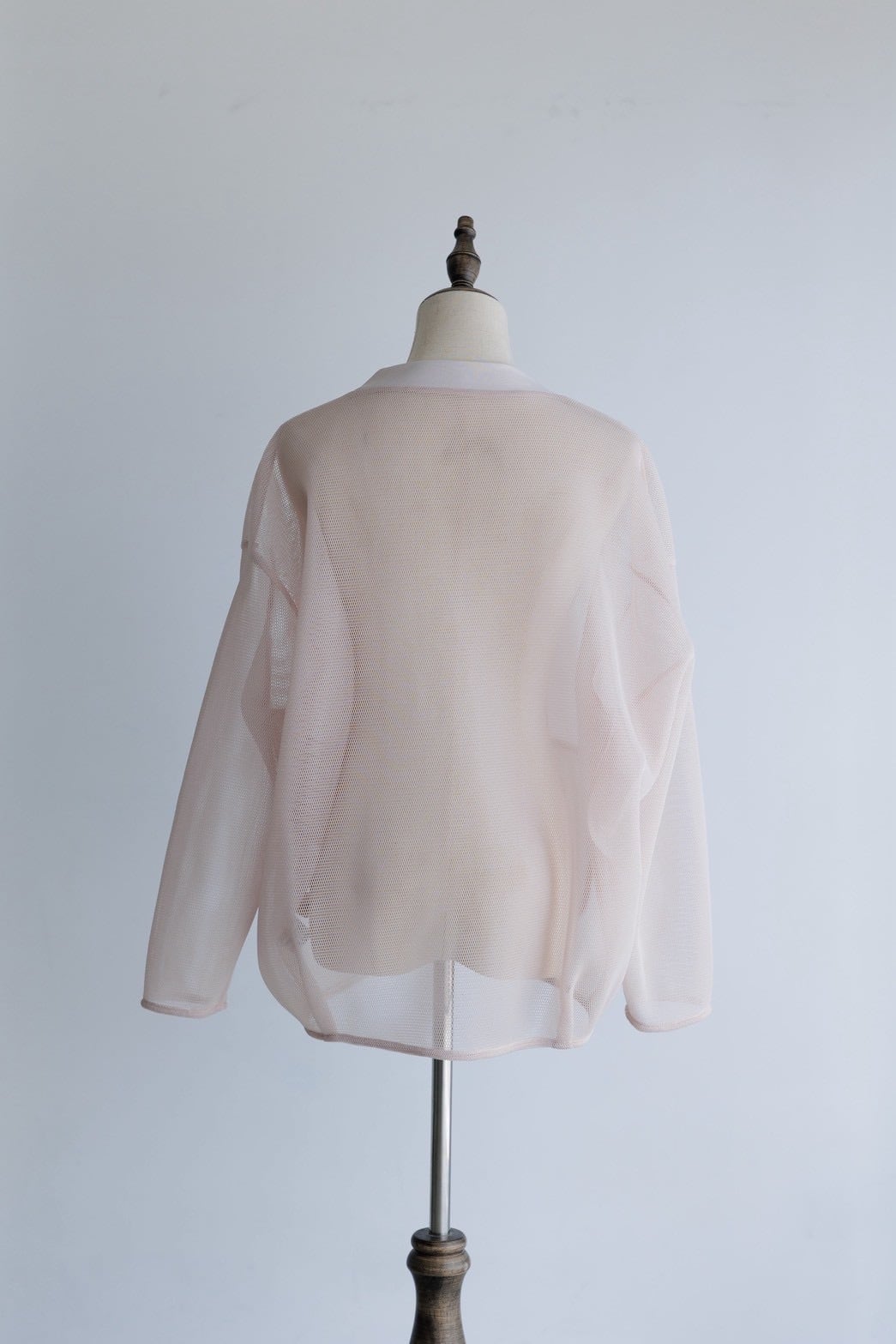 double mesh Cardigan（ピンク）【予約販売】 | pois