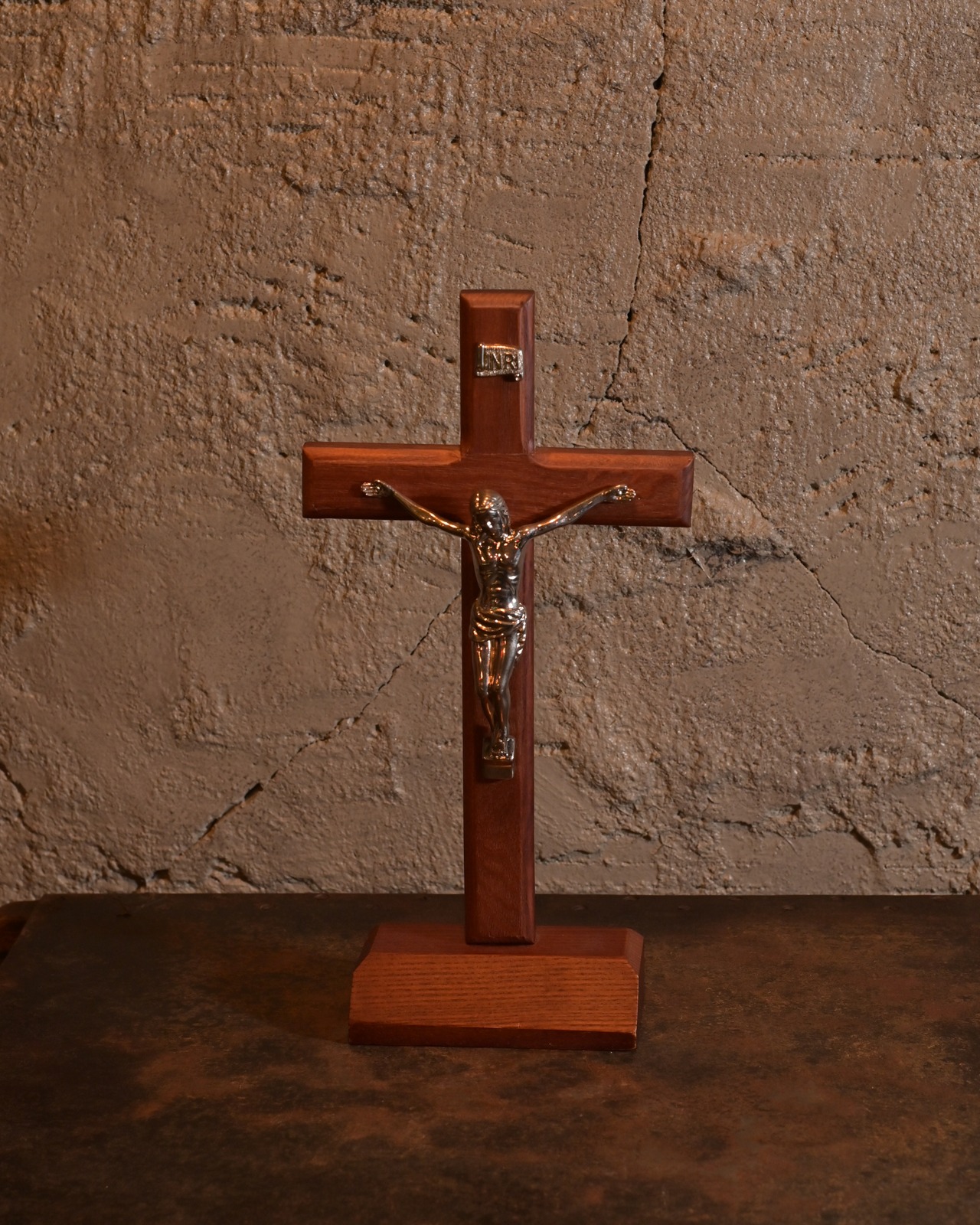 ヴィンテージ雑貨 十字架 キリスト 木製