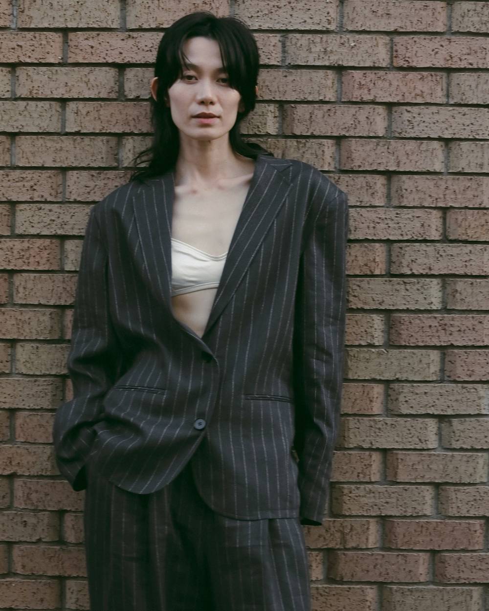 anuke アンヌーク Over Linen Jacket 62610104 (NVY) | ANERCA & L.I.V