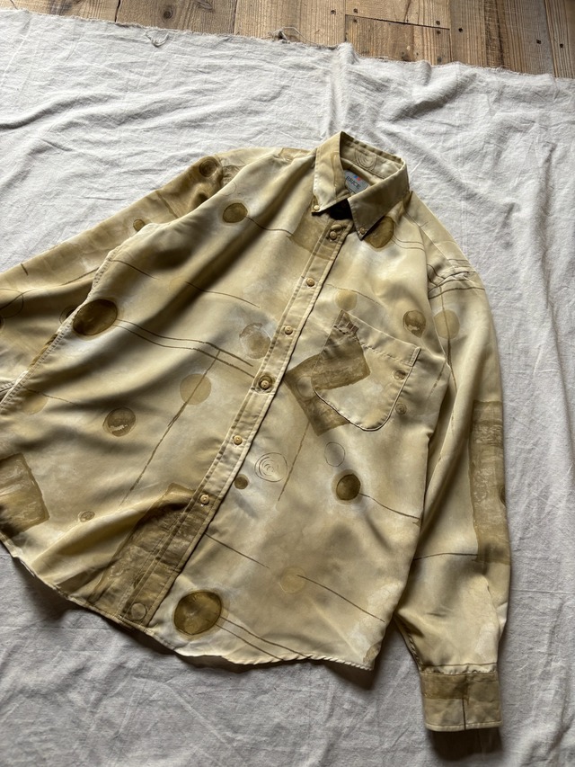 Art Pattern Beige Shirt
