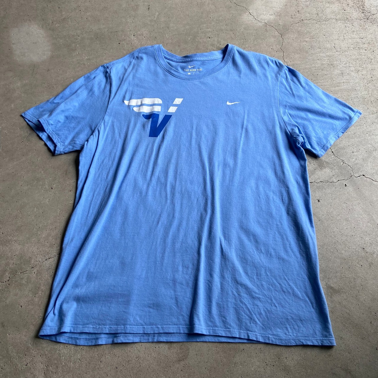 NIKE ナイキ 企業ロゴ 胸ロゴ バックプリント Tシャツ メンズL 古着 