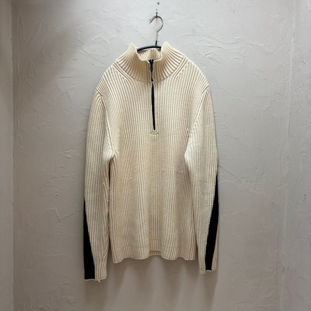 メンズ 90s STONE ISLAND ストーンアイランド ハーフジップ セーター