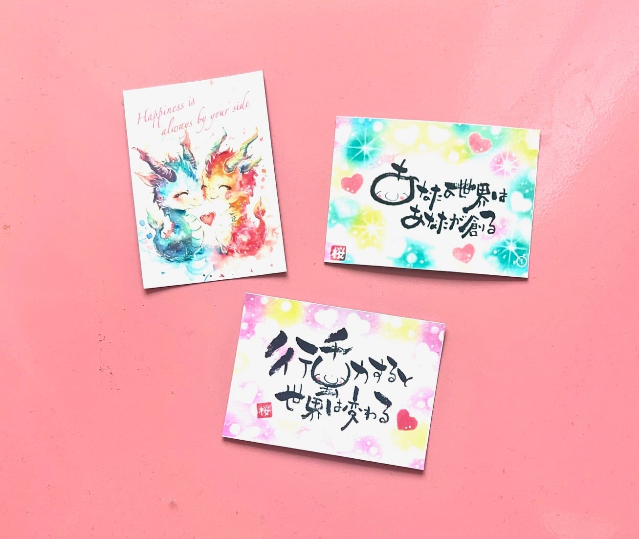 幸せを呼ぶパステル筆文字アート ~send a love~