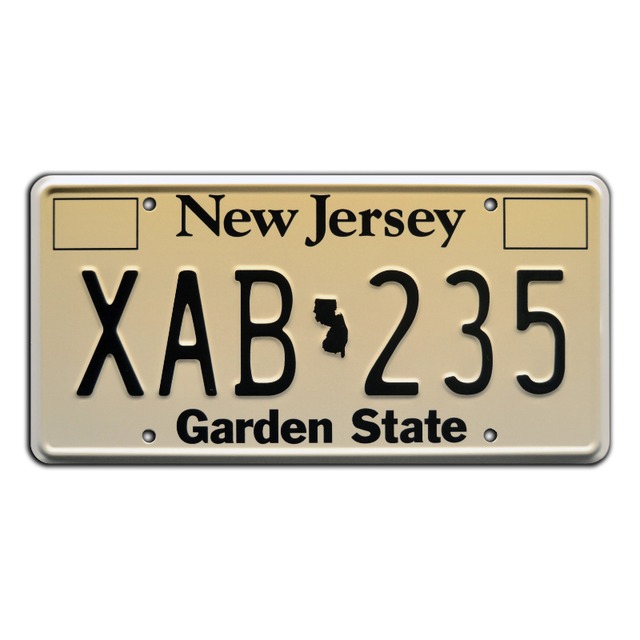 JOHN WICK ナンバープレート（XAB 235/New Jersey）