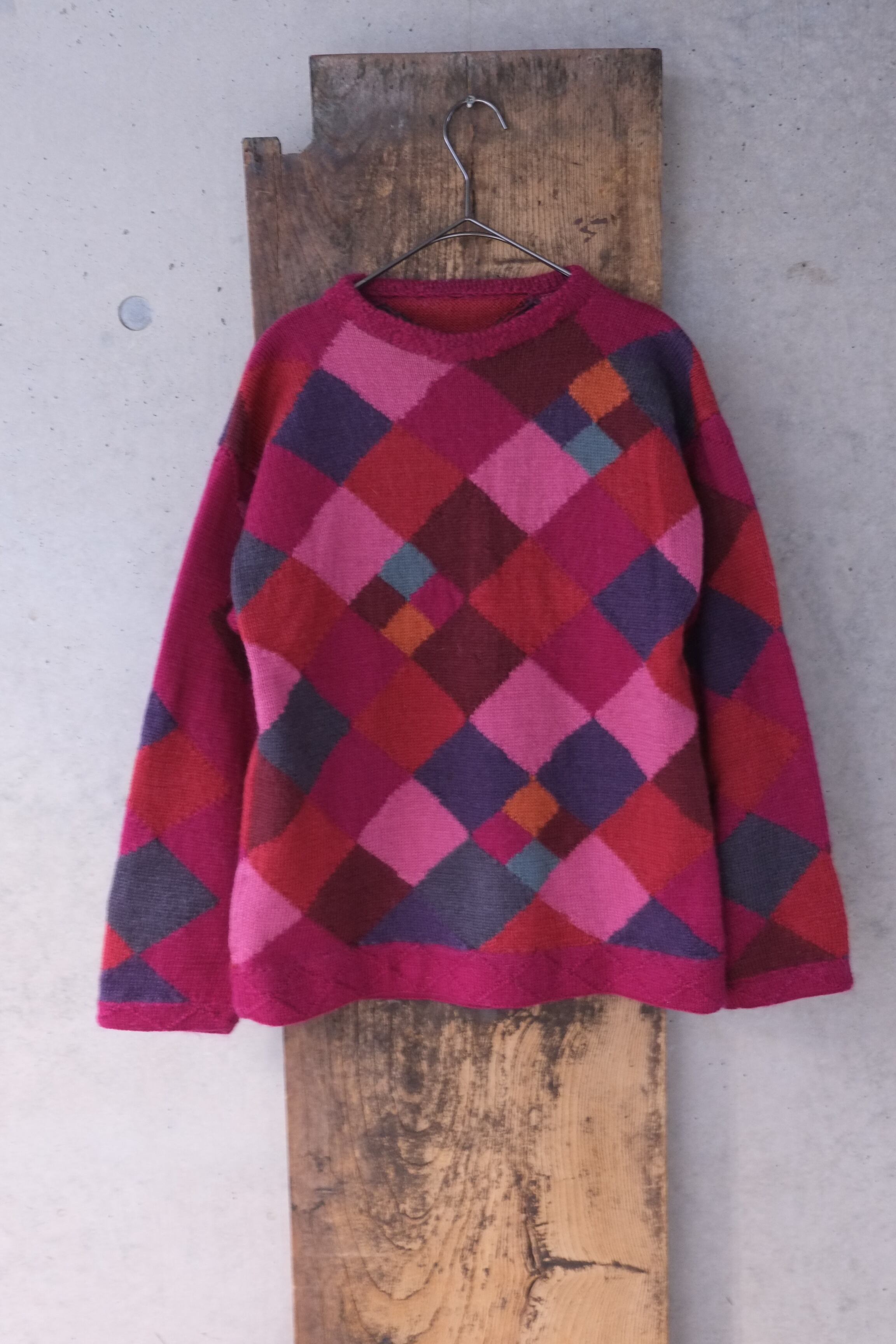 cherry block sweater