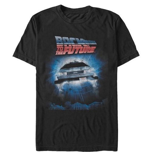 バック・トゥ・ザ・フューチャー Tシャツ Back to the Future デロリアン ポスターグラフィック