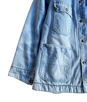 Vintage 80's Denim coveralls Jacket -BIGMAC-