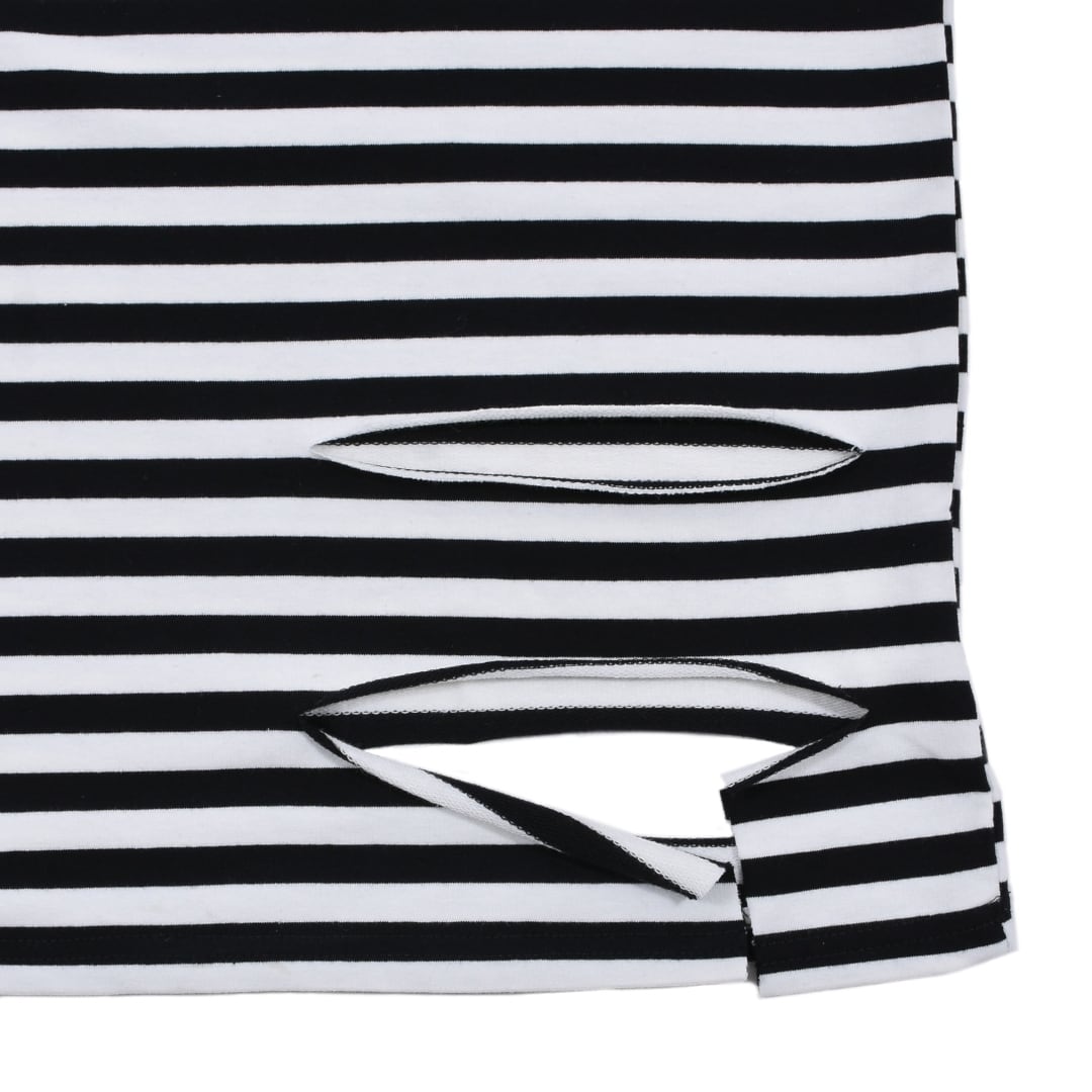 ボーダーグランジロンT(レギュラーサイズ / BLACK・RED