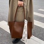 大容量バック レディースバック ２色 コーヒー セピア トートバック レザー ボディバック 仕事カバン