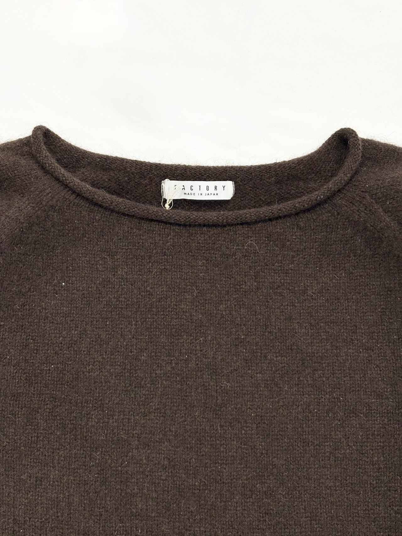 FACTORY・ヤク　ロールネックセーター・ダークブラウン