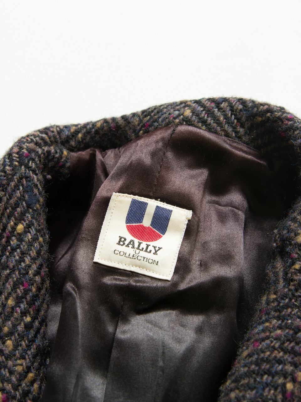 【BALLY】 Tweed jacket Made in Italy(イタリア製 バリー ネップツイードジャケット)1a