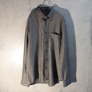 Rayon Poly Stripe Shirt