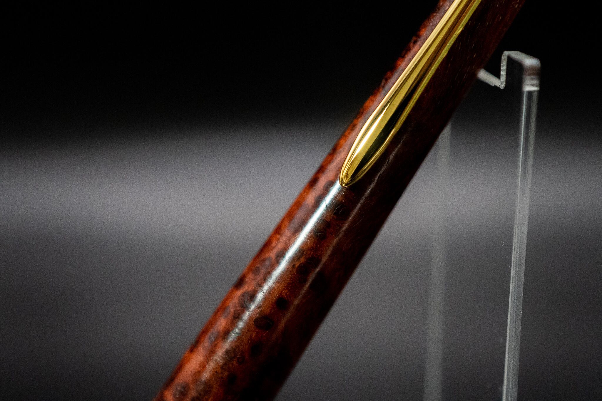 【朱色の銘木】 本花梨瘤杢極上 gold MP