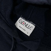 90s USA製 ビンテージ GENUS ミッキーマウス キャラクター スウェット パーカー L /ネイビー