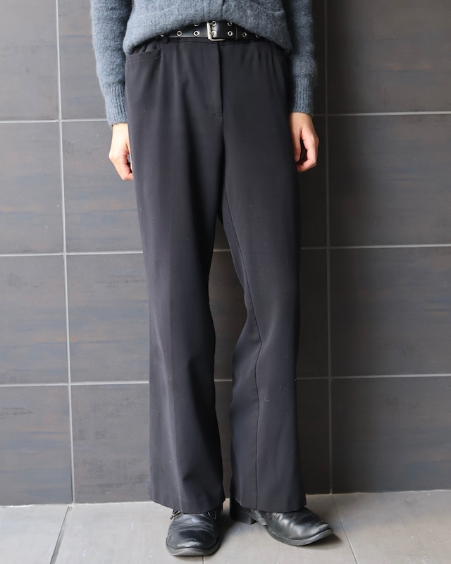 No-tuck straight slacks