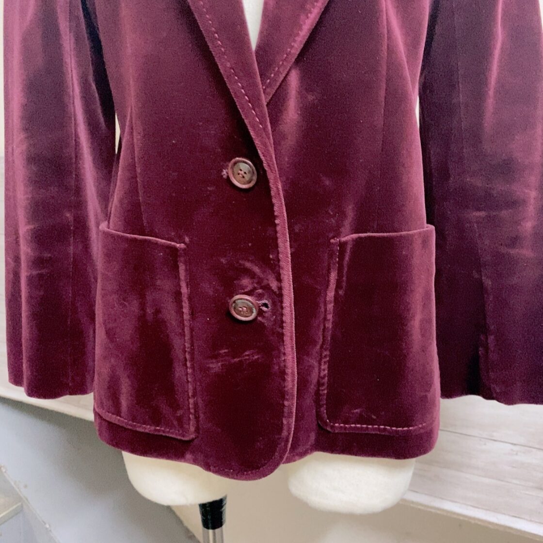 ヴィンテージ ベロアジャケット 赤紫色 vintage velvet jacket | PAY ID