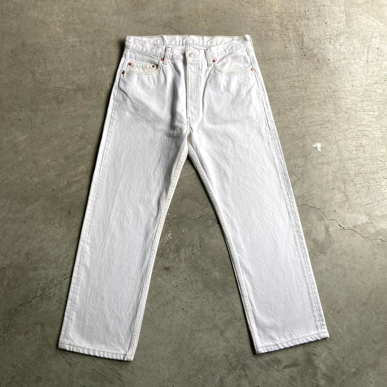 90年代 USA製 Levi's リーバイス 501 ストレート ホワイトデニムパンツ メンズW34 古着 90s ヴィンテージ ビンテージ  白【デニムパンツ】 | cave 古着屋【公式】古着通販サイト