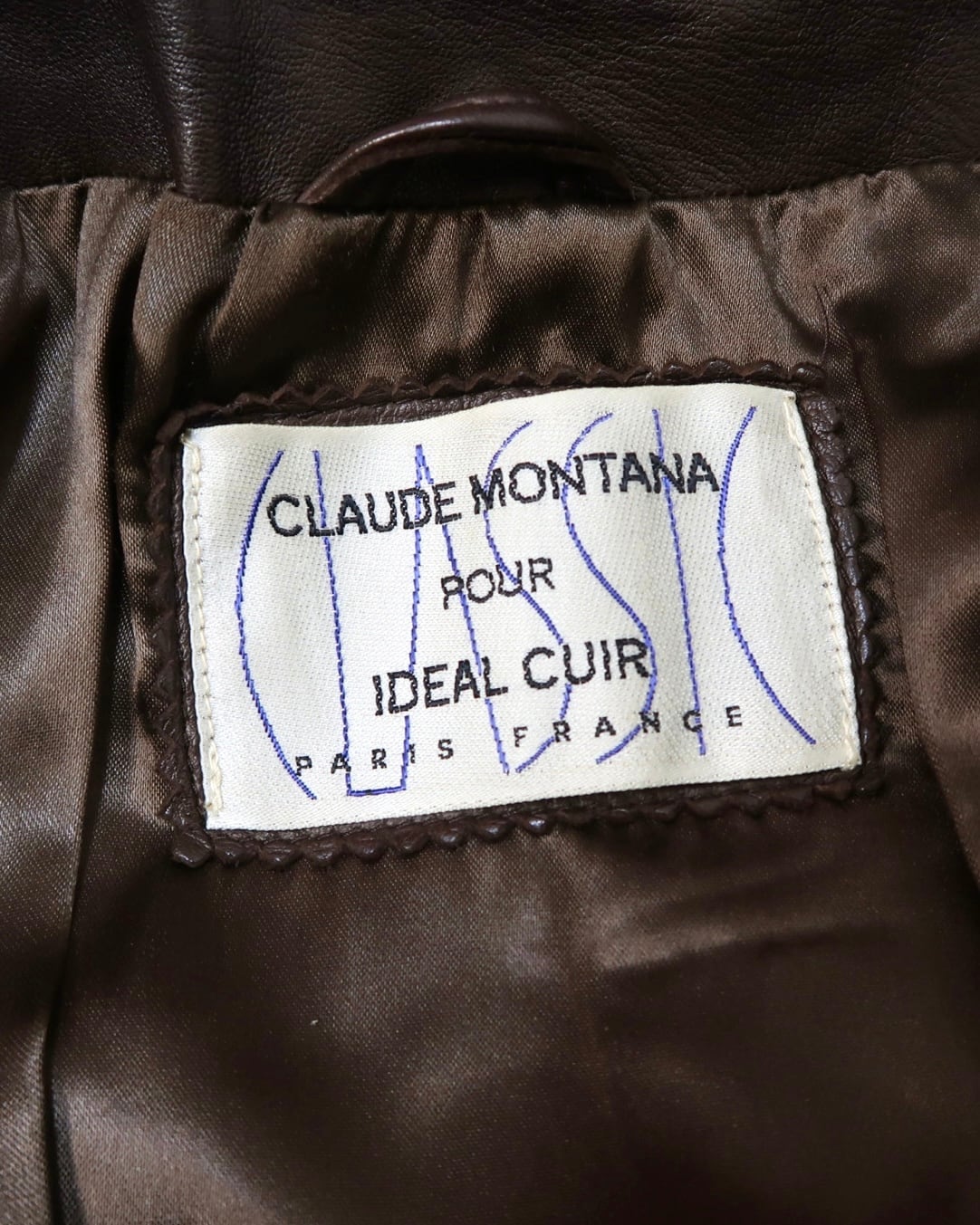 1980s CLAUDE MONTANA POUR IDEAL CUIR quilting switching lamb