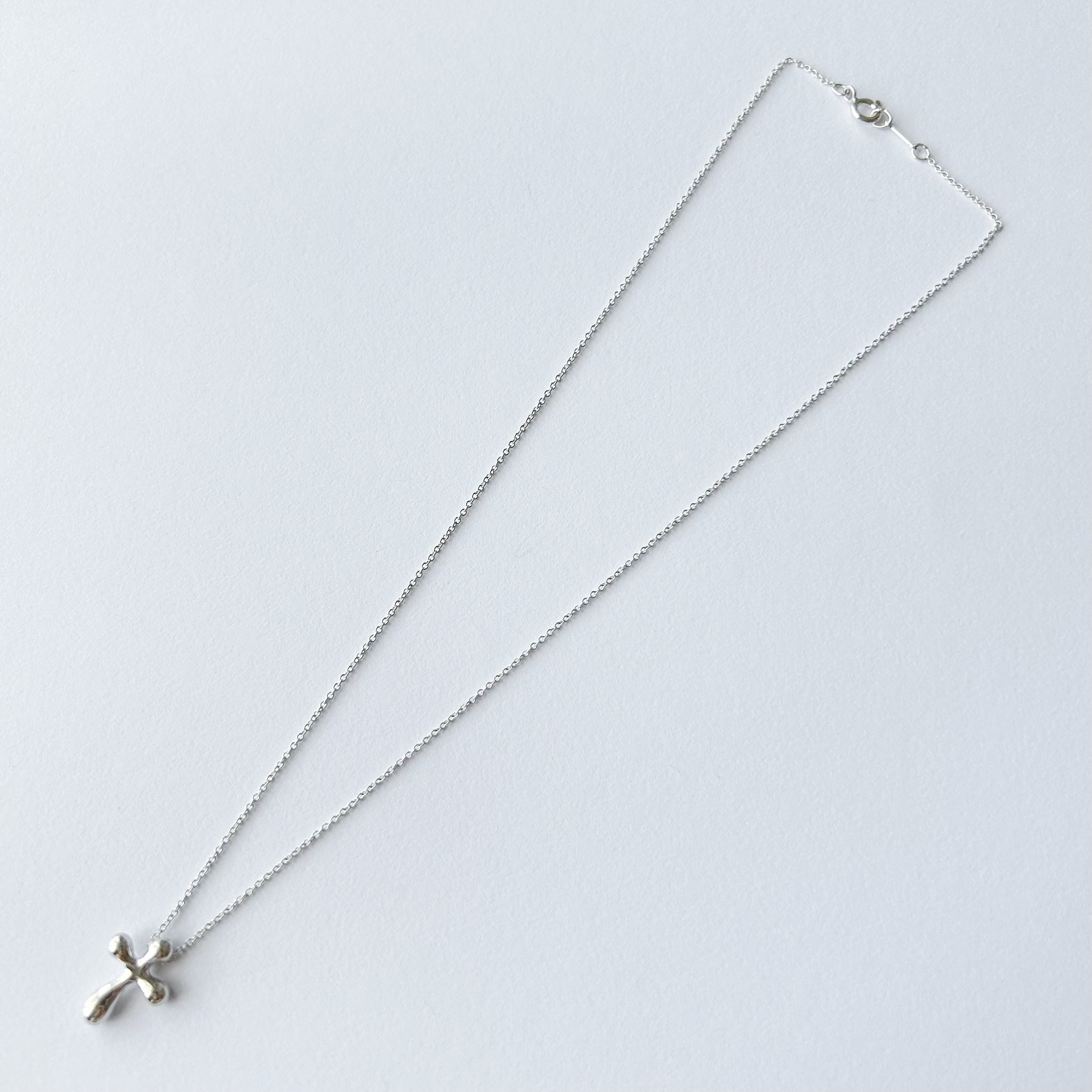 T7070】Tiffany&Co. cross necklace/silver925/ティファニー