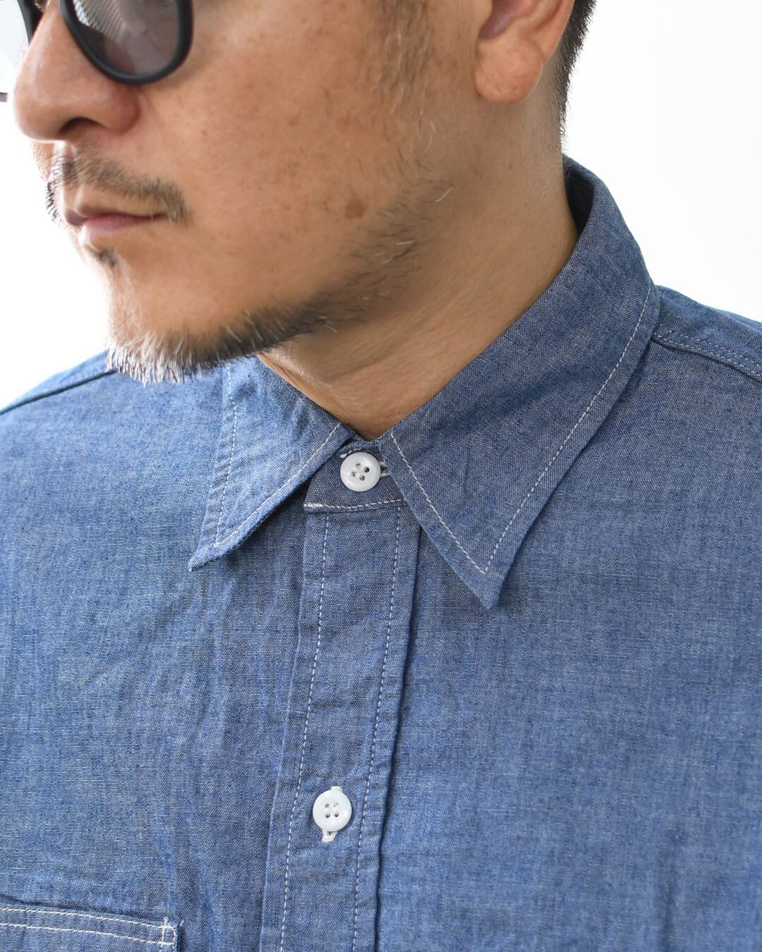 orslow [オアスロウ] CHAMBRAY WORK SHIRT [01-8064-84] シャンブレー
