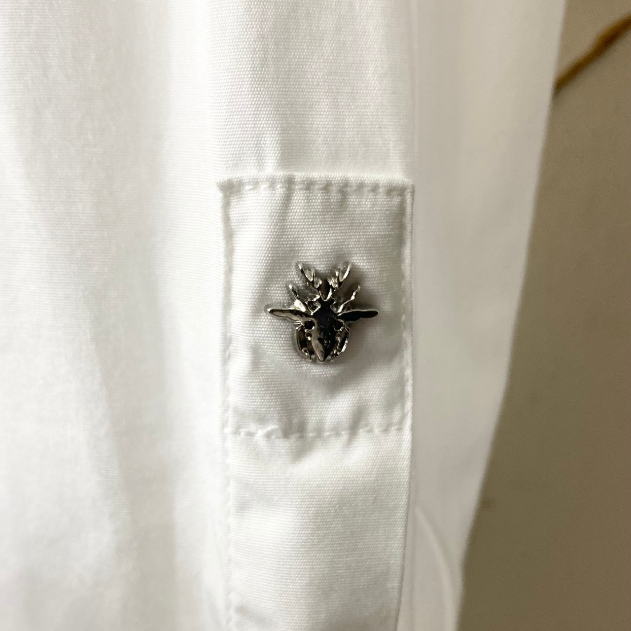 DIOR HOMME wing collar white shirt (1)