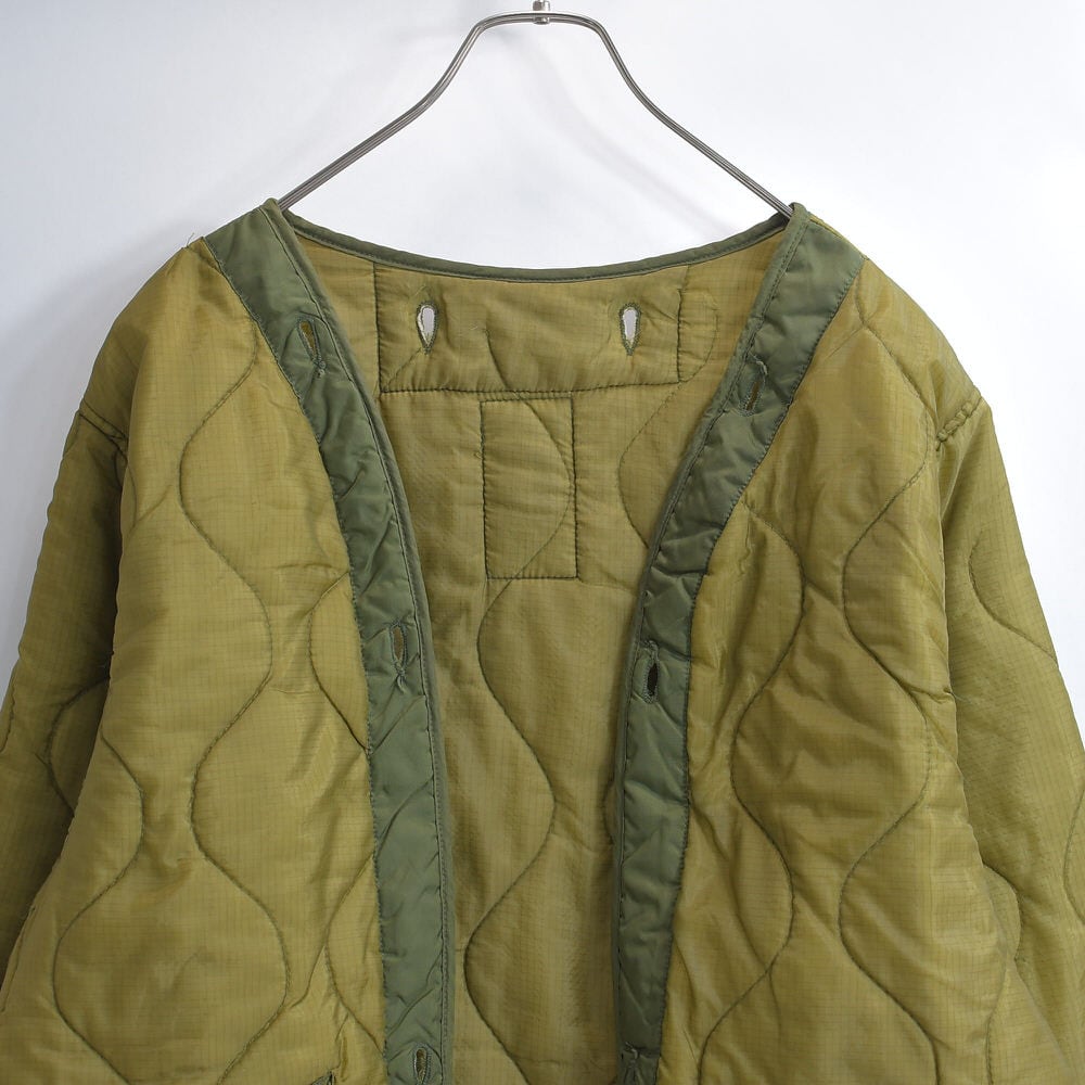 80s U.S.ARMY アメリカ軍 ナイトデザートカモフラージュパーカー用 キルティングライナー ヴィンテージ 防寒 中綿入り ミリタリー 米軍 ビンテージ 古着 メンズXL相当