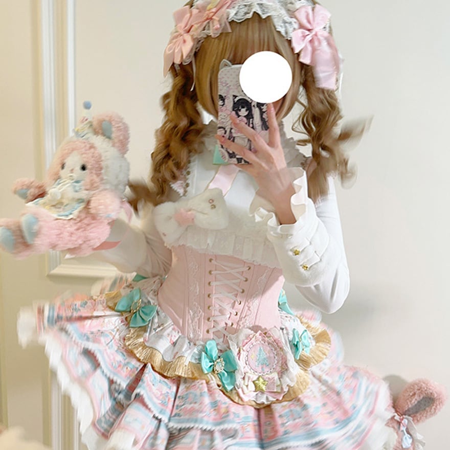 SEASONZ 夢かわいい インナーシャツ ふわふわ カラフル イベント衣装 ステージ衣装