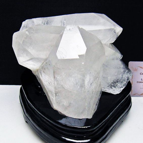 1.3Kg 水晶 クラスター 原石 クォーツインクォーツ 台座付属 ブラジル ミナスジェライス州 コリント産 レムリアンシード 一点物 182-8112