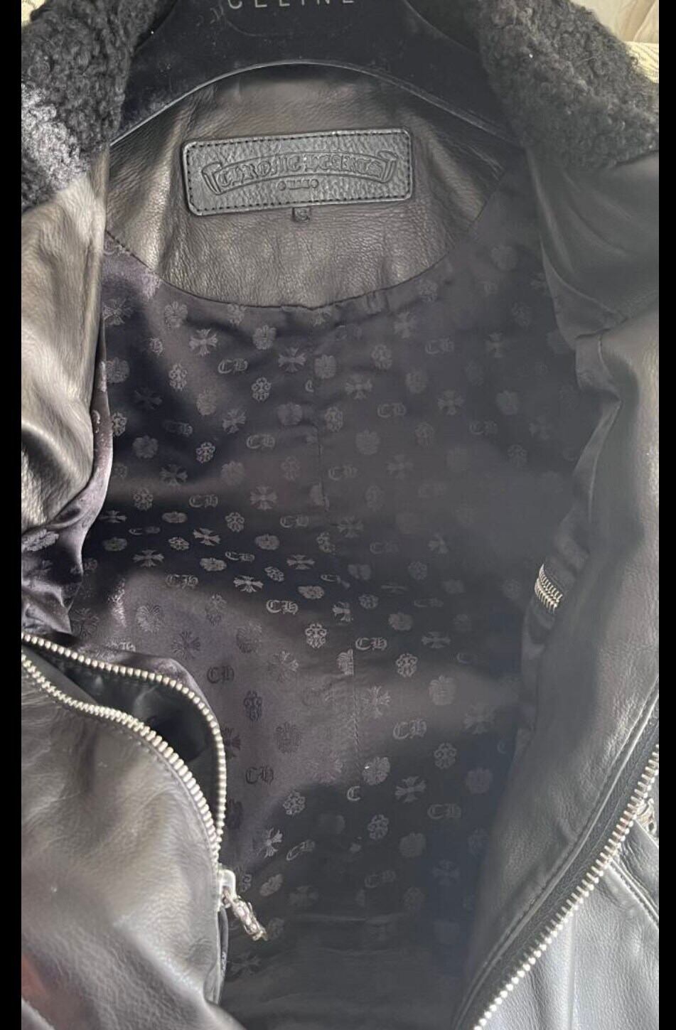 CHROME HEARTS クロムハーツ ライダースレザージャケット 国内 高級