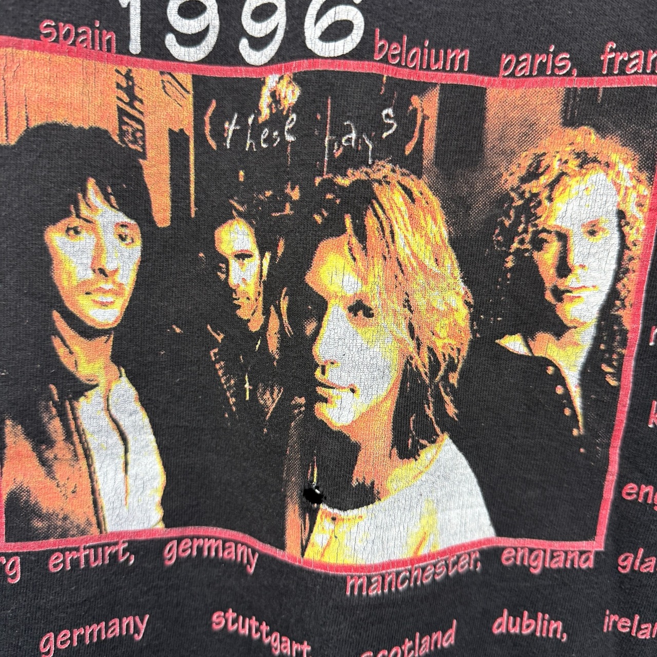 【BON JOVI】ボン・ジョヴィ "THESE DAYS 1996 TOUR" 90's Vintage Tシャツ